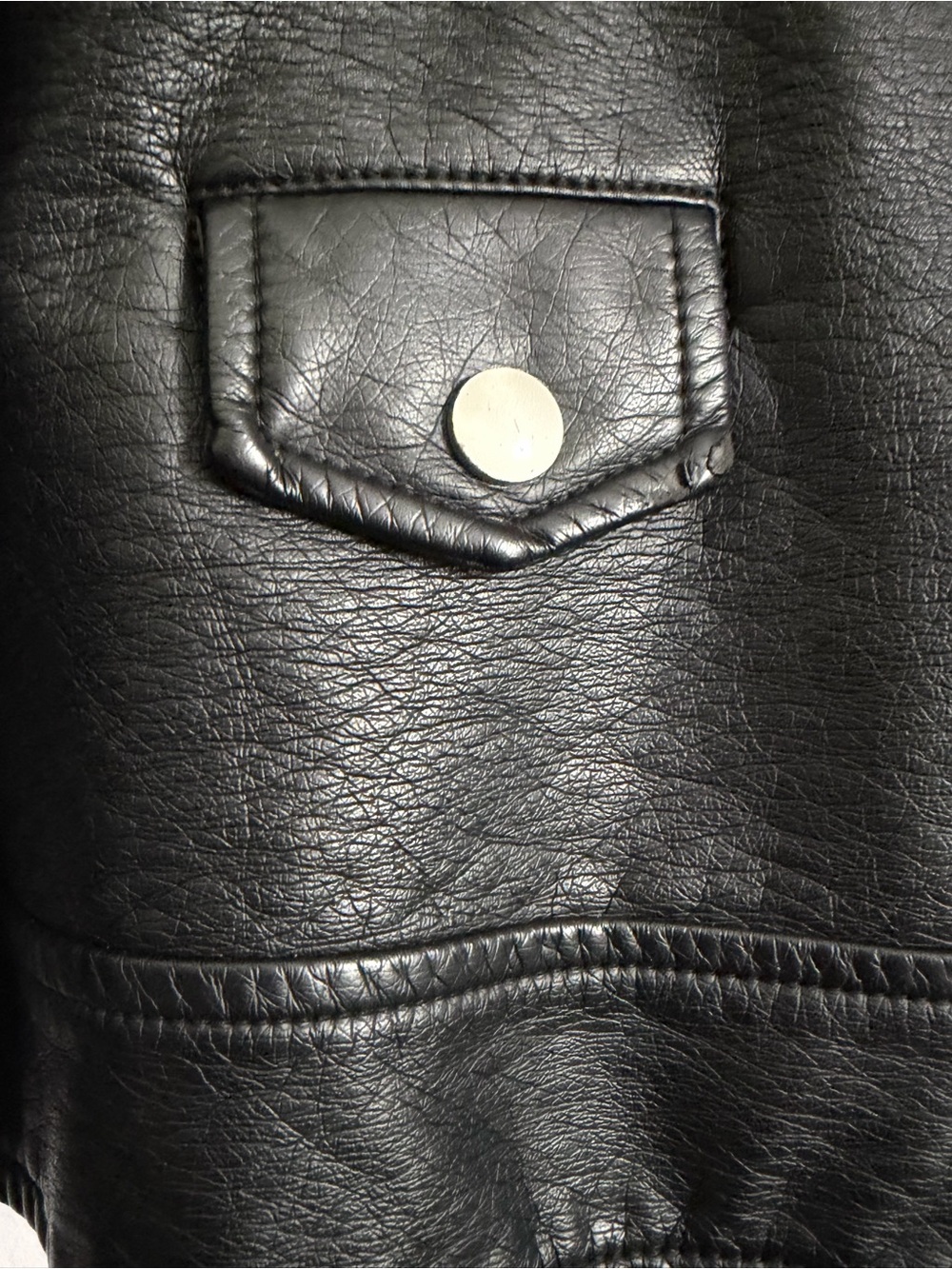 Torrid Black Faux Leather Moto Jacket Size 2 Cropped Silver Hardware - Picture 8 of 10